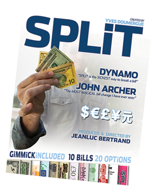 Split - Amazing Changing Bill Magic Trick by Yves Doumergue and JeanLuc Bertrand