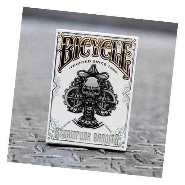 Bicycle Steampunk Bandit Deck (White) by Gambler's Warehouse