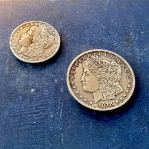 Morgan Dollar - Oversize Coin - Two Ounces of Silver